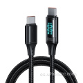 PD 100W Cable USB de cargador rápido con pantalla